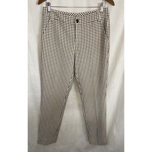 Cabi women's size 6 black and white plaid skinny pants